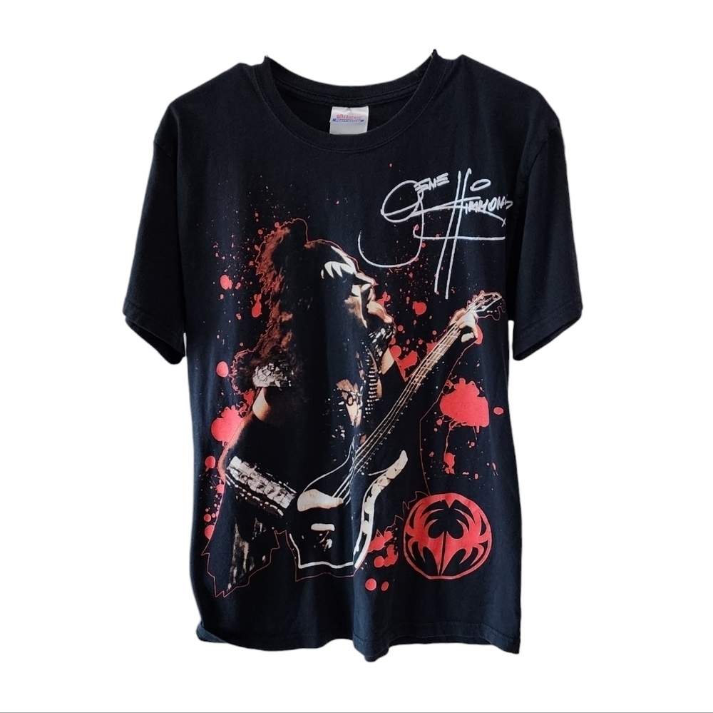 KISS VINTAGE BAND TEE Gene Simmons Rock band Tshirt hanes heavyweight